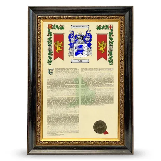 Cubit Armorial History Framed - Heirloom