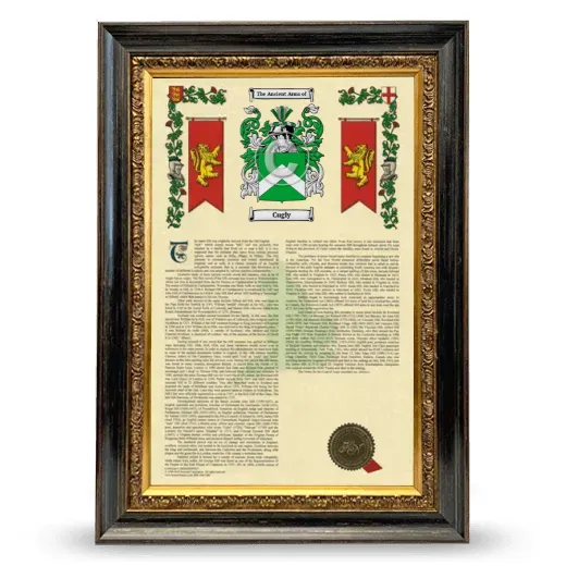 Cugly Armorial History Framed - Heirloom