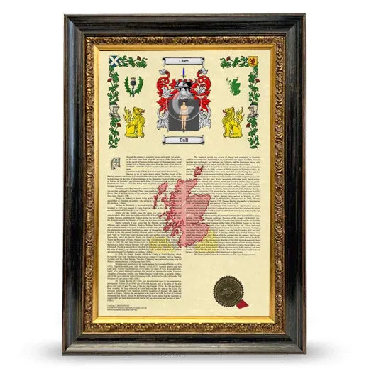 Dall Armorial History Framed - Heirloom