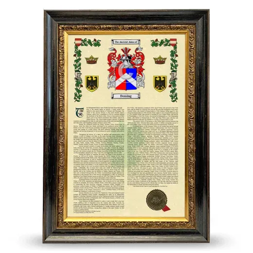 Doming Armorial History Framed - Heirloom