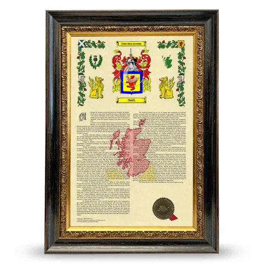 Doth Armorial History Framed - Heirloom
