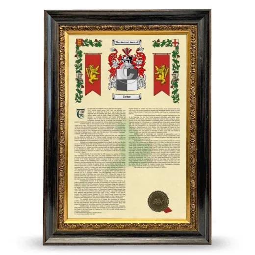 Drive Armorial History Framed - Heirloom