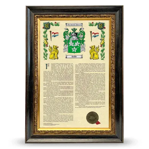 Eedde Armorial History Framed - Heirloom