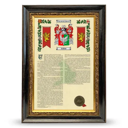 Elsdent Armorial History Framed - Heirloom