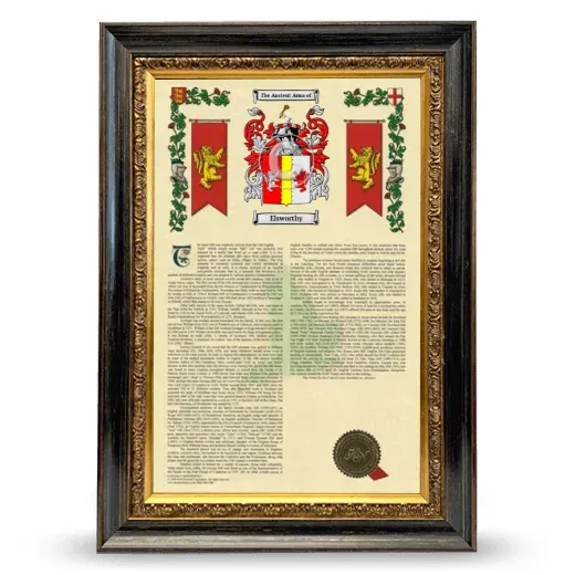 Elsworthy Armorial History Framed - Heirloom