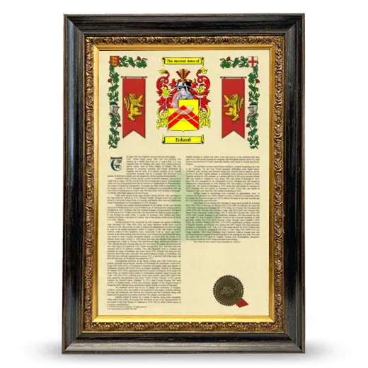 Enhard Armorial History Framed - Heirloom