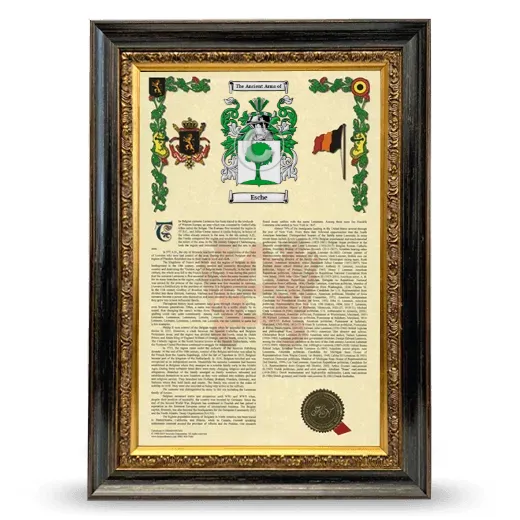 Esche Armorial History Framed - Heirloom