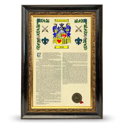 Estud Armorial History Framed - Heirloom