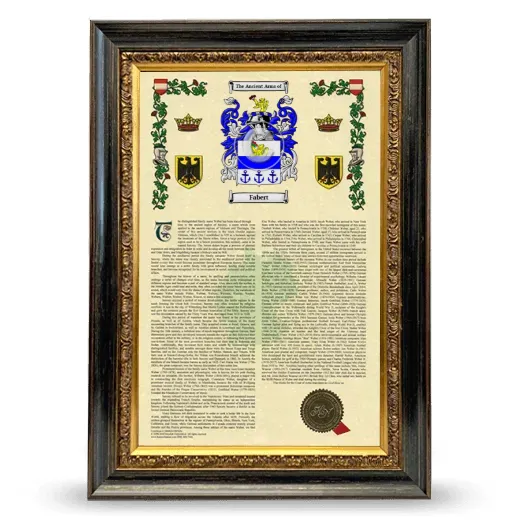 Fabert Armorial History Framed - Heirloom