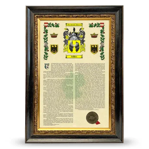 Falken Armorial History Framed - Heirloom