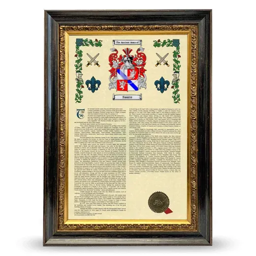 Faurre Armorial History Framed - Heirloom