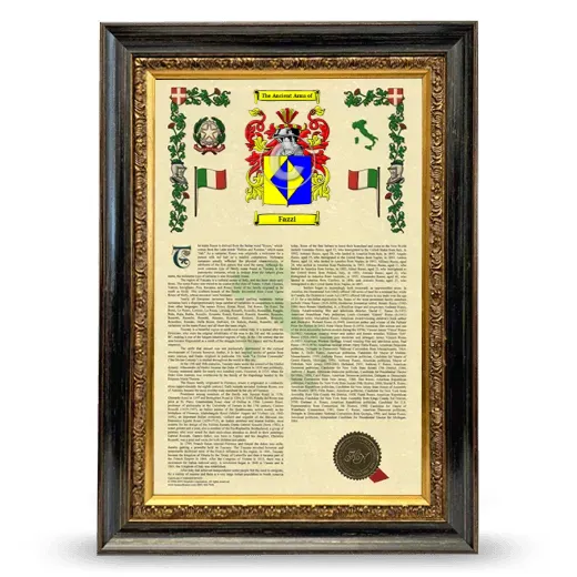 Fazzi Armorial History Framed - Heirloom
