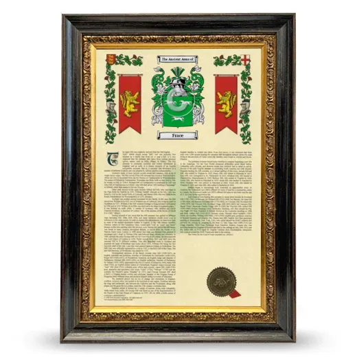 Frace Armorial History Framed - Heirloom