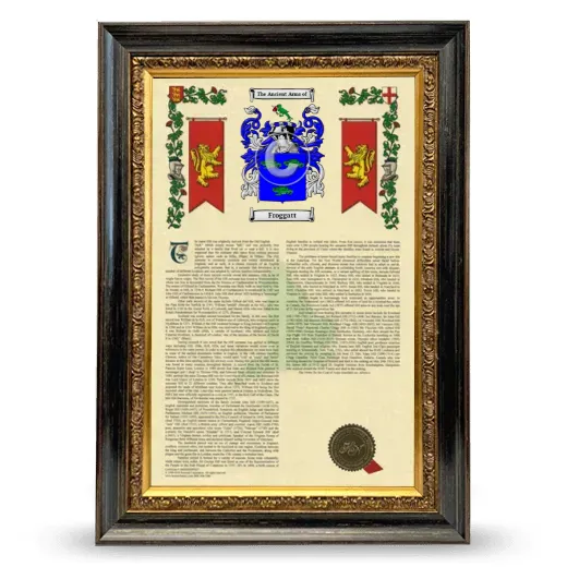Froggatt Armorial History Framed - Heirloom