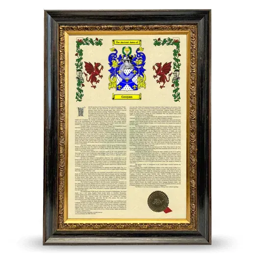Gauyan Armorial History Framed - Heirloom