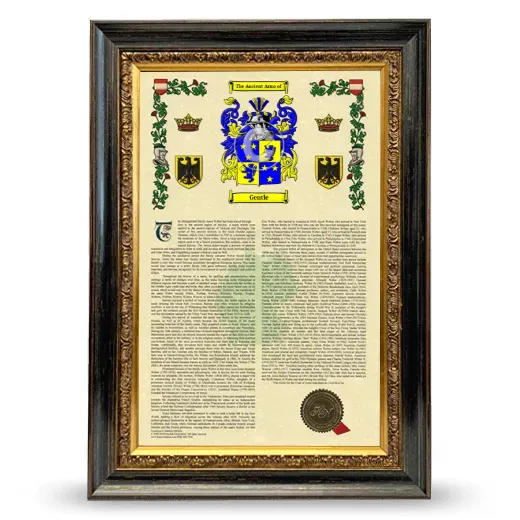 Gentle Armorial History Framed - Heirloom