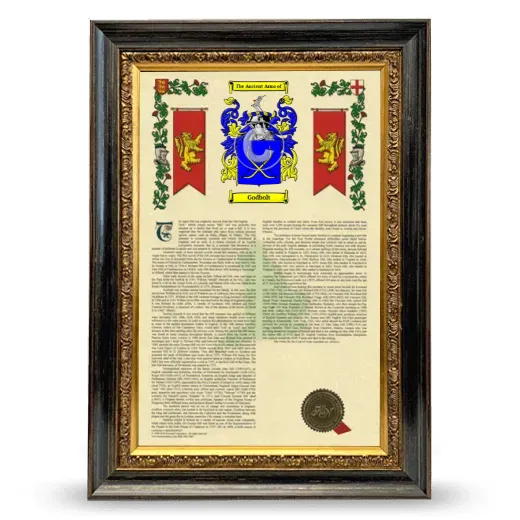 Godbolt Armorial History Framed - Heirloom