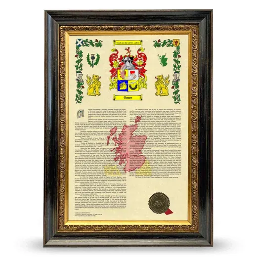 Gome Armorial History Framed - Heirloom