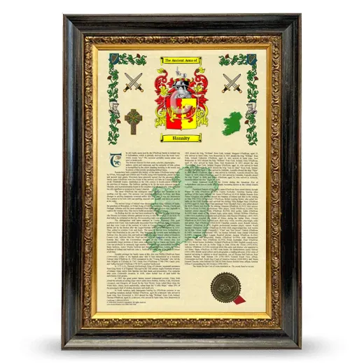 Hannity Armorial History Framed - Heirloom