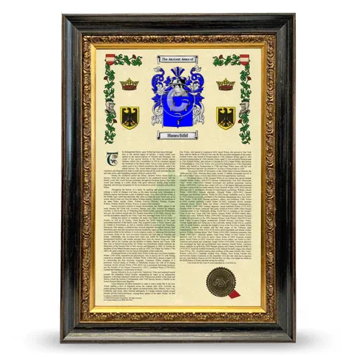 Hauschild Armorial History Framed - Heirloom