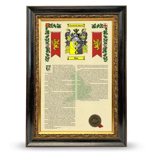 Ilian Armorial History Framed - Heirloom