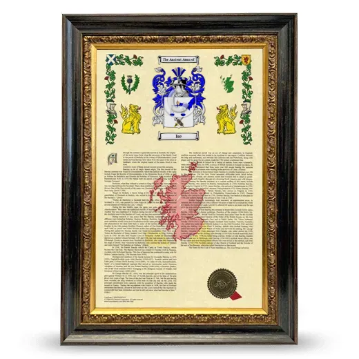 Ise Armorial History Framed - Heirloom