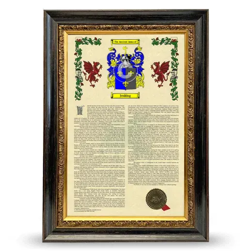Jenking Armorial History Framed - Heirloom