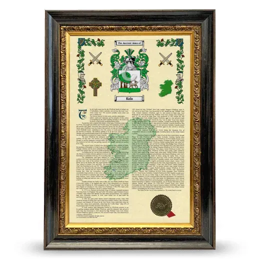 Kala Armorial History Framed - Heirloom