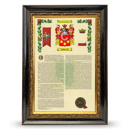 Kalinowski Armorial History Framed - Heirloom