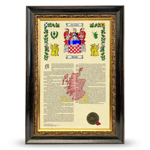 Kerwin Armorial History Framed - Heirloom