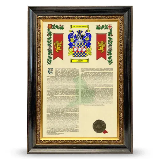 Lainey Armorial History Framed - Heirloom