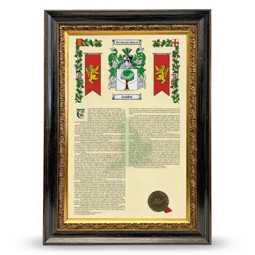 Landea Armorial History Framed - Heirloom
