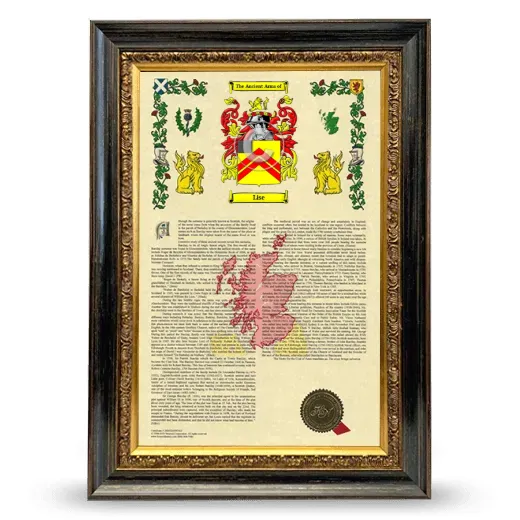 Lise Armorial History Framed - Heirloom