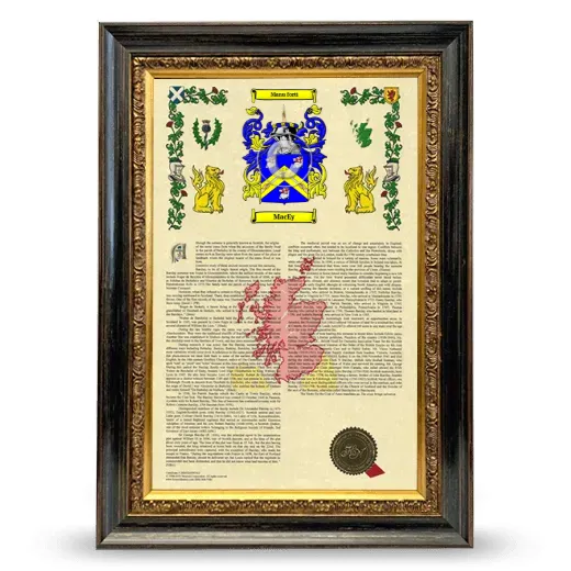 Macey Armorial History Framed - Heirloom