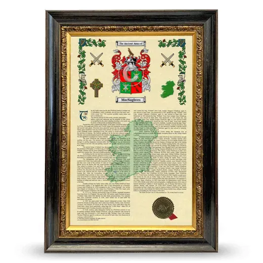 MacNaghten Armorial History Framed - Heirloom