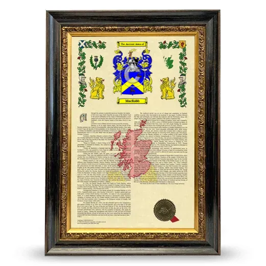 MacRobb Armorial History Framed - Heirloom