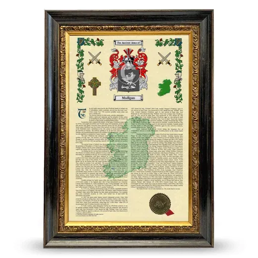Madigan Armorial History Framed - Heirloom