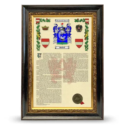 Markolf Armorial History Framed - Heirloom