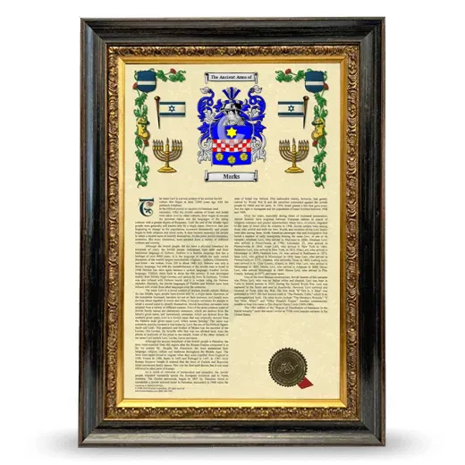 Marks Armorial History Framed - Heirloom