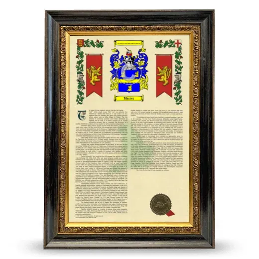 Master Armorial History Framed - Heirloom