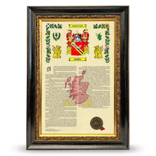 McElliot Armorial History Framed - Heirloom