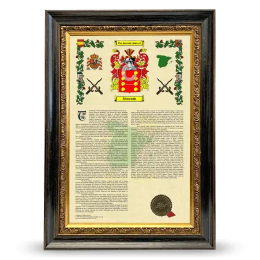 Moncada Armorial History Framed - Heirloom