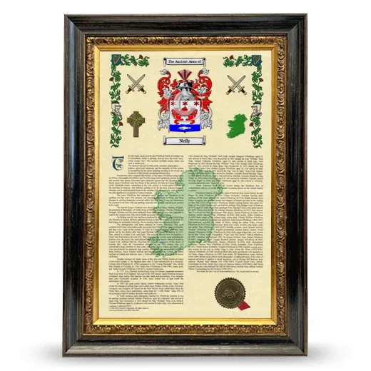 Neily Armorial History Framed - Heirloom