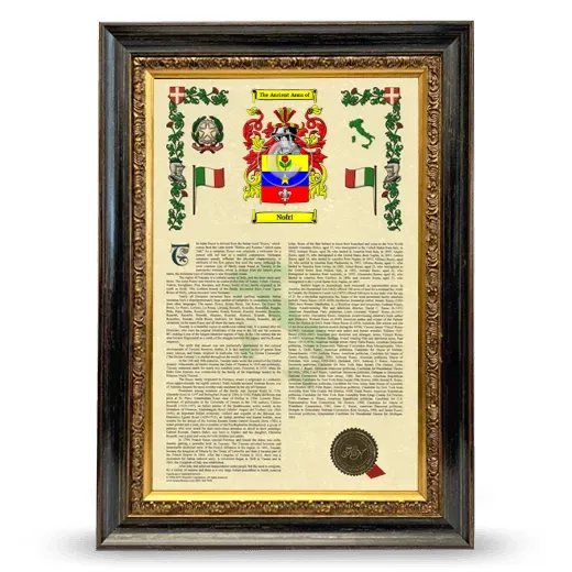 Nofri Armorial History Framed - Heirloom