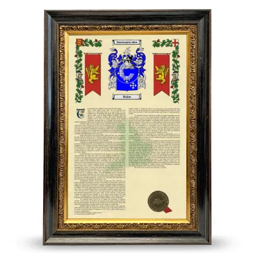Noice Armorial History Framed - Heirloom