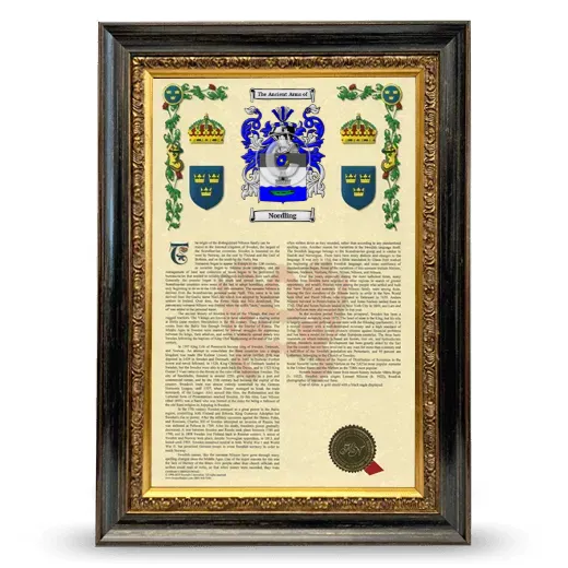 Nordling Armorial History Framed - Heirloom