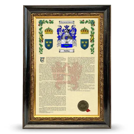 Norling Armorial History Framed - Heirloom