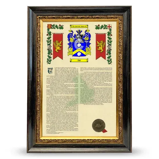 Oat Armorial History Framed - Heirloom