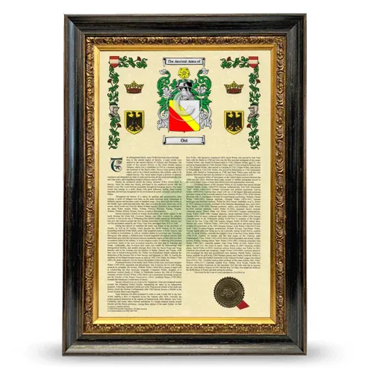 Ost Armorial History Framed - Heirloom