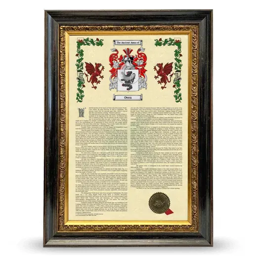 Oven Armorial History Framed - Heirloom